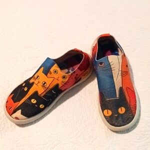 Colorful Cat Print Shoes
